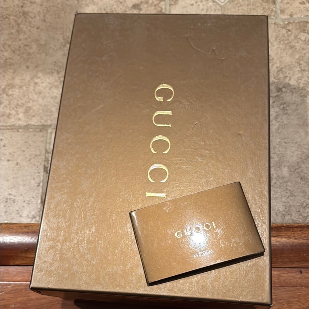 Gucci Gold Luxury Shoes